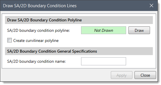 SA/2D Boundary Condition Lines Dialog Box 1