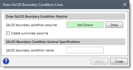 Draw SA/2D Boundary Condition Lines dialog box