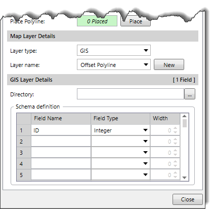 GIS Layer Details section