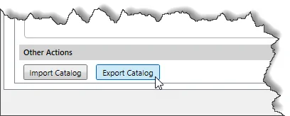[Export Catalog] button