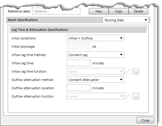 Routing Method - Lag Time and Attenuation