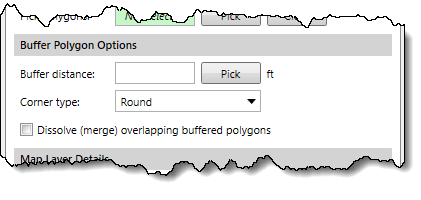 Buffer Polygons Options