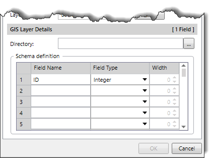 GIS layer details
