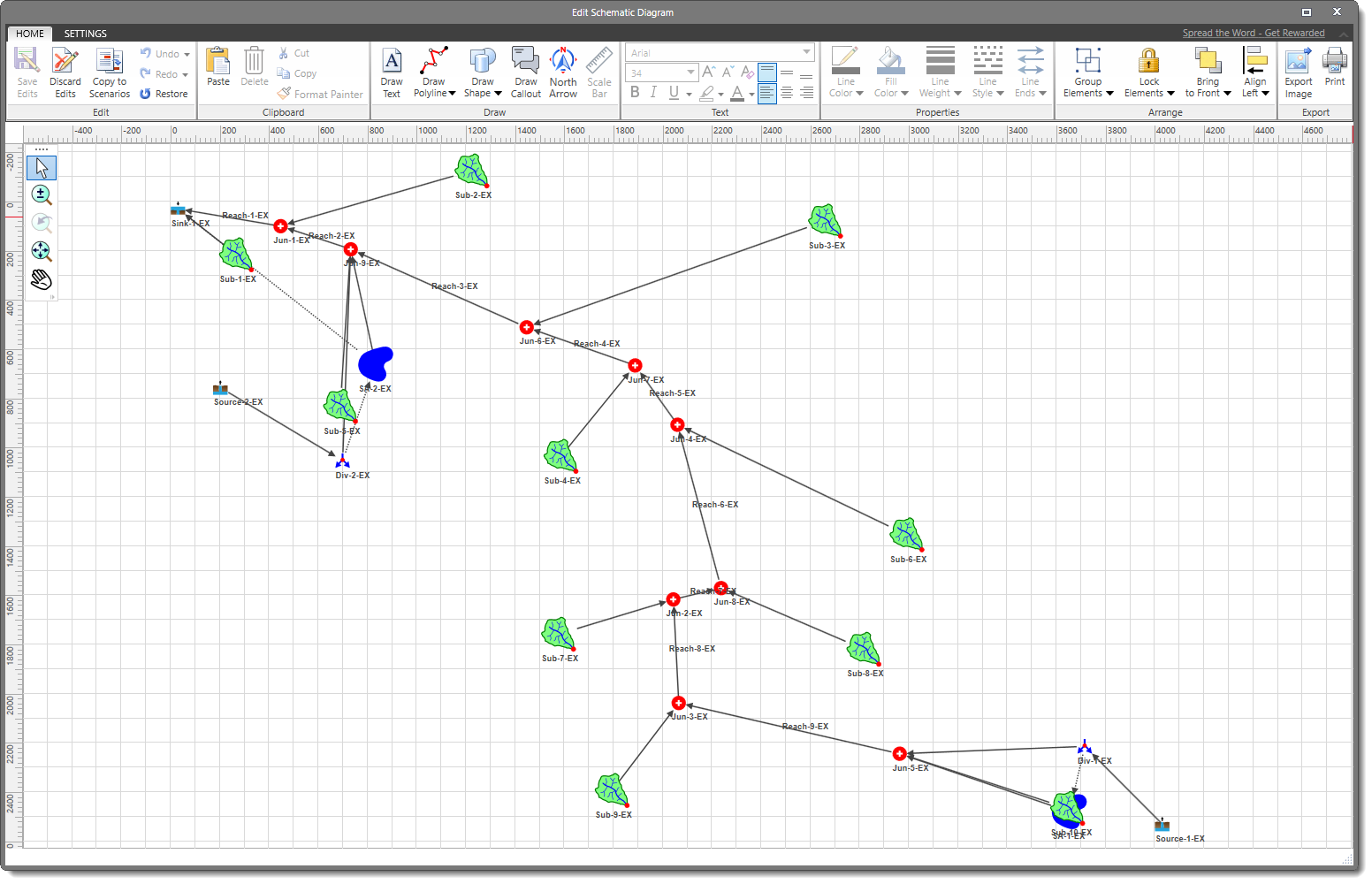 Edit Schematic Diagram - diagram editor