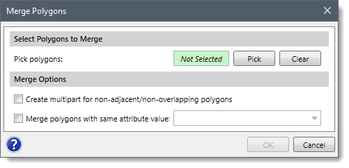 Merge Polygons dialog box