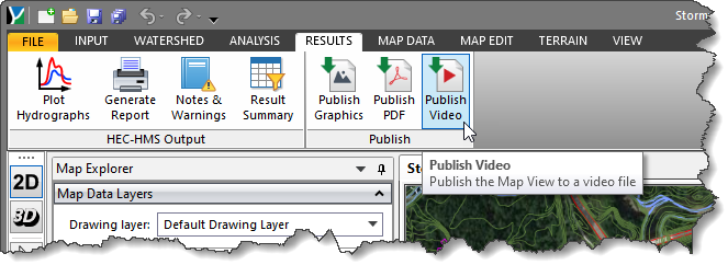 Publish Video Results ribbon menu command