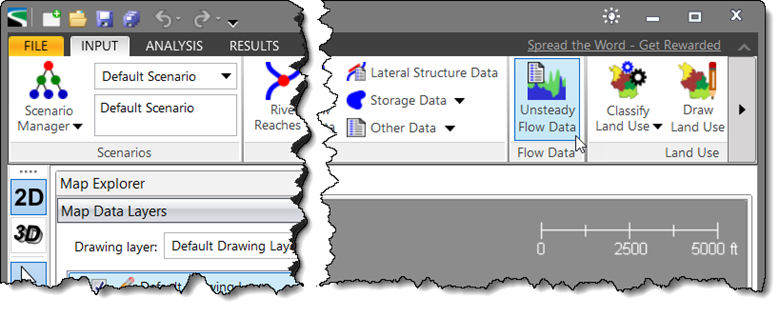 Select the Unsteady Flow Data command