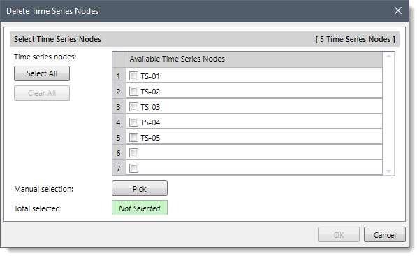 Delete Time Series Nodes dialog box