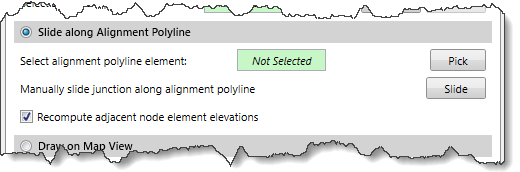 Slide along Alignment Polyline radio button option