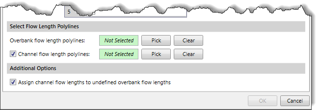 Select Flow Length Polylines section