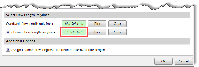 Channel flow length polylines read-only field