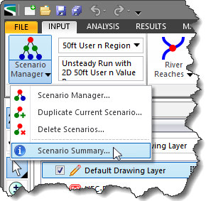 Scenario Summary command