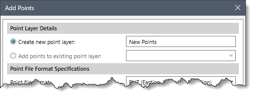 Point Layer Details section