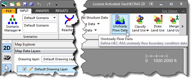 Unsteady Flow Data Command