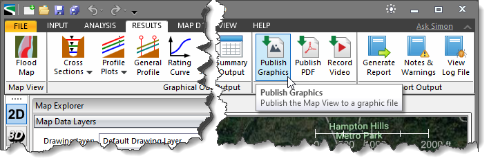 GeoHECRAS Publish Graphics command