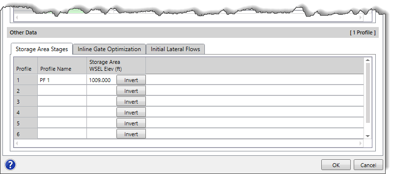 Other Data - Storage Area Stages panel