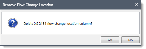 Remove Flow Change Location dialog box