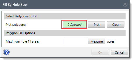 Pick polygons read-only field