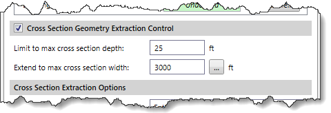 Cross Section Geometry Extraction Control section