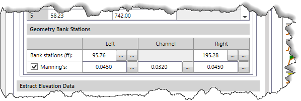 Geometry Bak Stations Section