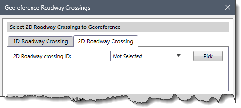 2D Roadway Crossing panel