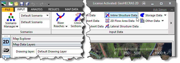 Inline Structure Data command